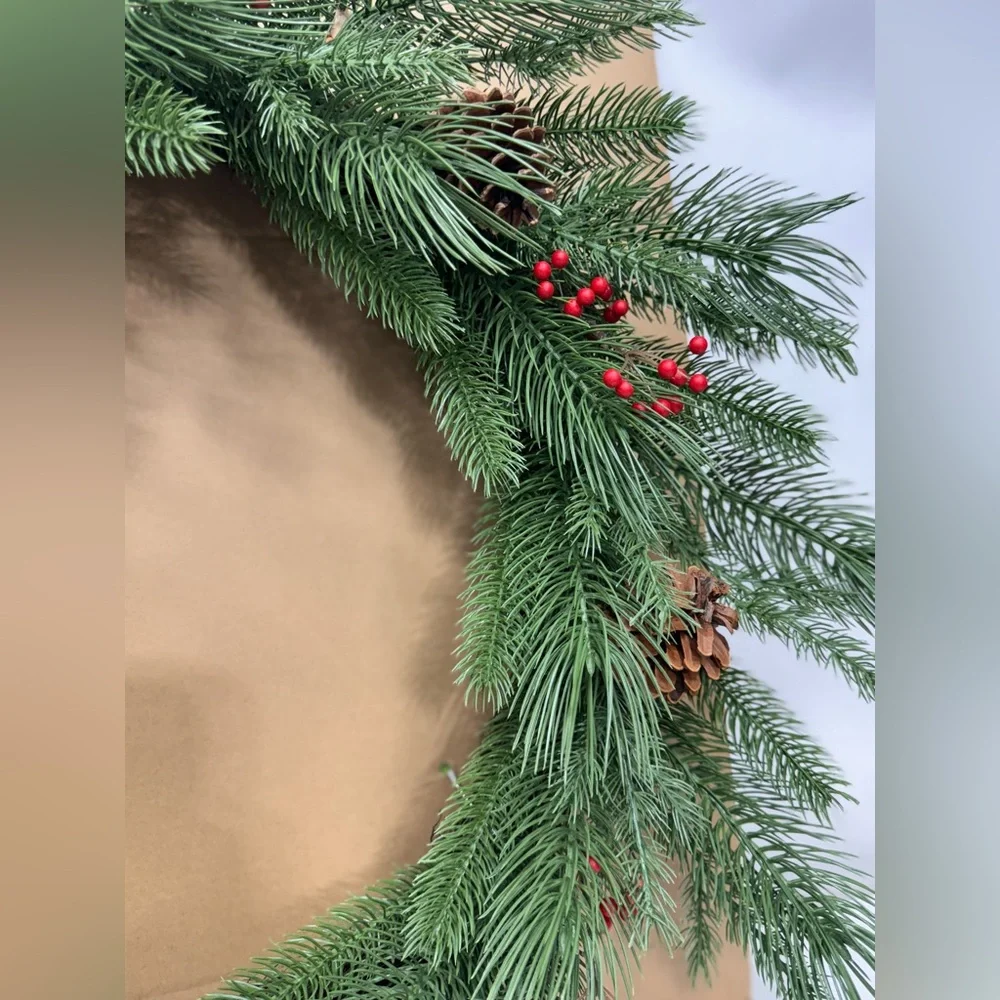 New! Hearth & Hand Magnolia Artificial 32” Faux Wreath Pine & Berry